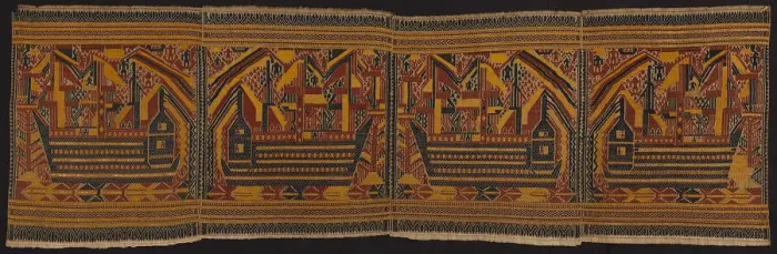 Framed Print : Ceremonial Textile, Indonesia, End of the 19th century. Creator: Unknown Framed Print : Ceremonial Textile, Indonesia, End of the 19th century. Creator: Unknown