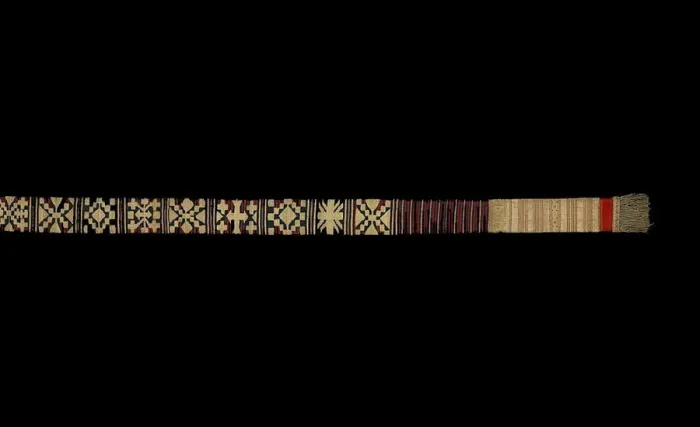 Framed Print : Ceremonial Waist Sash (ikak pinggang), Sumatra, 19th century. Creator: Unknown Framed Print : Ceremonial Waist Sash (ikak pinggang), Sumatra, 19th century. Creator: Unknown
