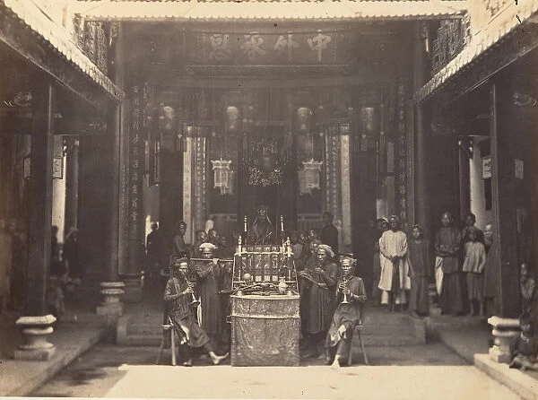 Ceremonie religieuse dans la Pagode Chinoise de Cholen, Saigon