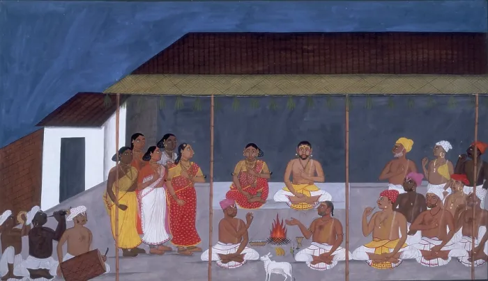 Framed Print : One of the ceremonies undertaken during the life of a Brahmin, 1820. Creator: Unknown Framed Print : One of the ceremonies undertaken during the life of a Brahmin, 1820. Creator: Unknown