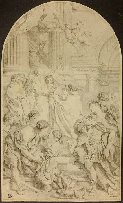 Framed Print : Ceremony in Church, n.d. Creators: Marie-Felice Subleyras-Tibaldi, Francisco de Zurbaran Framed Print : Ceremony in Church, n.d. Creators: Marie-Felice Subleyras-Tibaldi, Francisco de Zurbaran