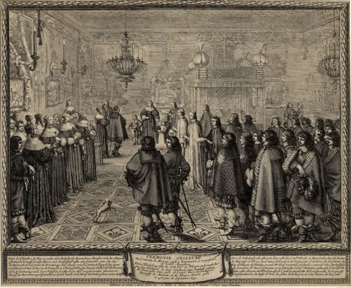 Framed Print : Ceremony of the Contract of Marriage between Wladyslaw IV, King of Poland and Marie Louise Gonzaga Framed Print : Ceremony of the Contract of Marriage between Wladyslaw IV, King of Poland and Marie Louise Gonzaga