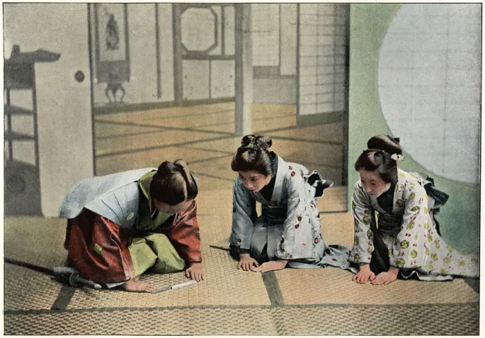 Framed Print : A Ceremony in Japan, c1890. Artist: Charles Gillot Framed Print : A Ceremony in Japan, c1890. Artist: Charles Gillot