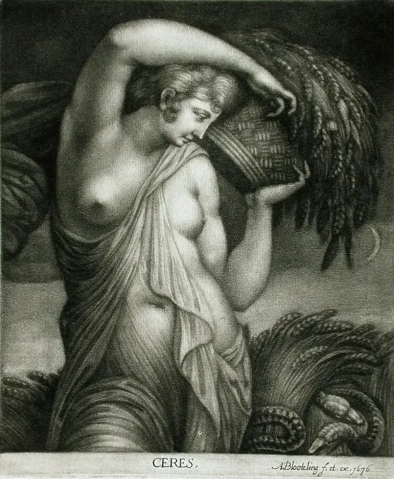 Framed Print : Ceres, 1676. Creator: Abraham Blooteling Framed Print : Ceres, 1676. Creator: Abraham Blooteling