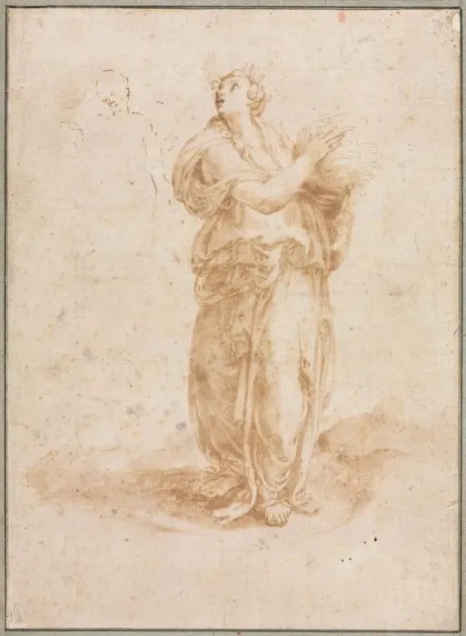 Framed Print : Ceres, 16th century. Creator: Lelio Orsi (Italian, 1511-1587) Framed Print : Ceres, 16th century. Creator: Lelio Orsi (Italian, 1511-1587)