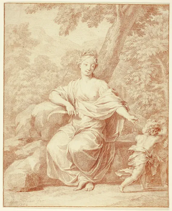 Framed Print : Ceres, 1752. Creator: Jan Wandelaar Framed Print : Ceres, 1752. Creator: Jan Wandelaar