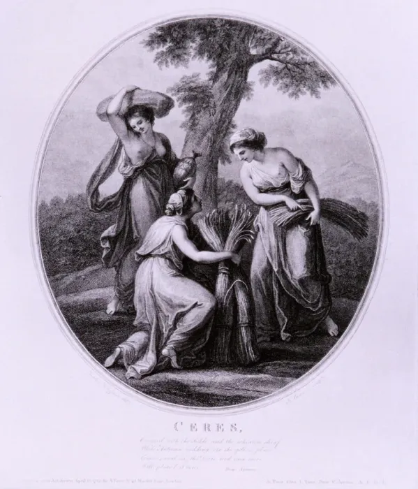 Framed Print : Ceres, c1782. Artist: Francesco Bartolozzi Framed Print : Ceres, c1782. Artist: Francesco Bartolozzi