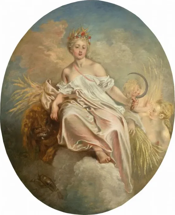 Framed Print : Ceres (Summer), c. 1717 / 1718. Creator: Jean-Antoine Watteau Framed Print : Ceres (Summer), c. 1717 / 1718. Creator: Jean-Antoine Watteau