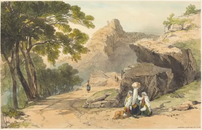 Framed Print : Cervara. Creator: Edward Lear Framed Print : Cervara. Creator: Edward Lear