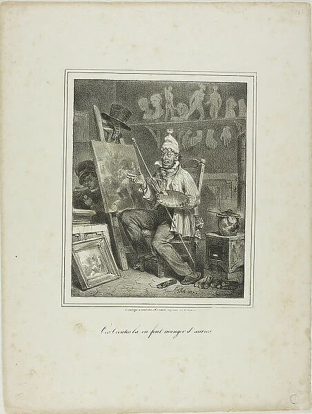 Ces Croûtes-là en Font Manger D'autres, 1827–28. Creator: Auguste Raffet