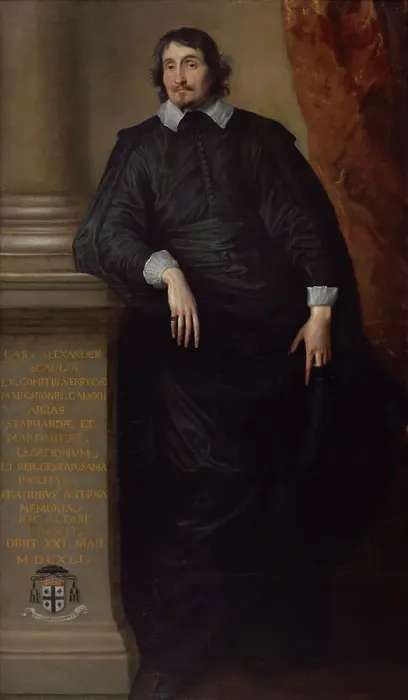 Framed Print : Cesare Alessandro Scaglia di Verrua, Abbe of Staffarda and Mandanici, c1630s. Creator: Anthony van Dyck Framed Print : Cesare Alessandro Scaglia di Verrua, Abbe of Staffarda and Mandanici, c1630s. Creator: Anthony van Dyck