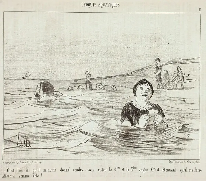 Framed Print : C'est bien ici qu'il m'avait... 1853. Creator: Honore Daumier Framed Print : C'est bien ici qu'il m'avait... 1853. Creator: Honore Daumier