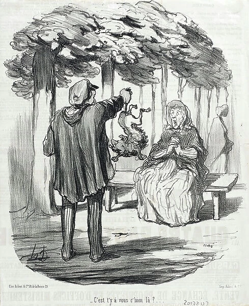 C'est t'y à vous c'hien là ?, 1847. Creator: Honore Daumier