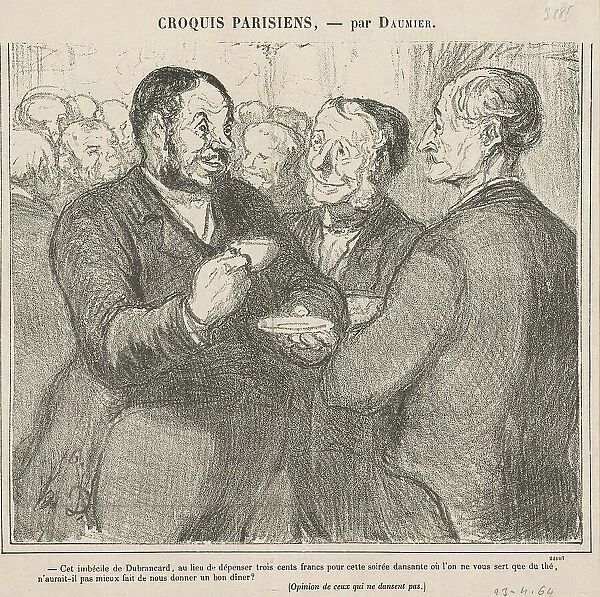 Cet imbécile de dubrancart... 19th century. Creator: Honore Daumier