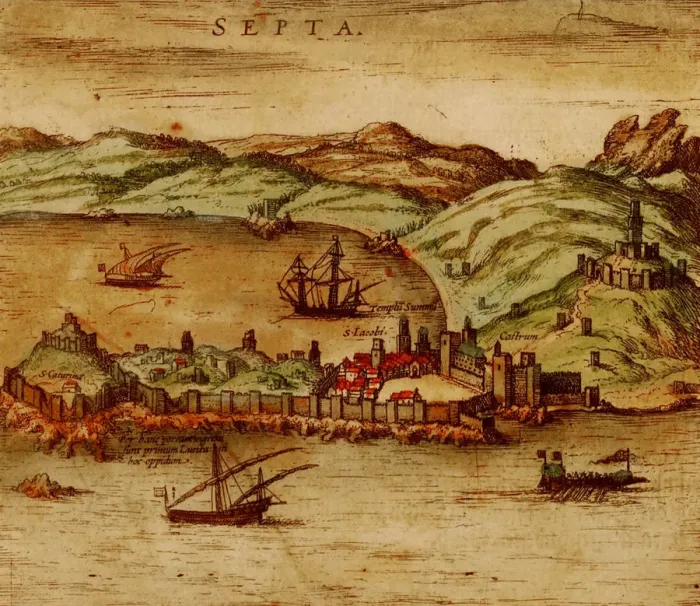 Framed Print : Ceuta (From Civitates Orbis Terrarum), 1572 Framed Print : Ceuta (From Civitates Orbis Terrarum), 1572