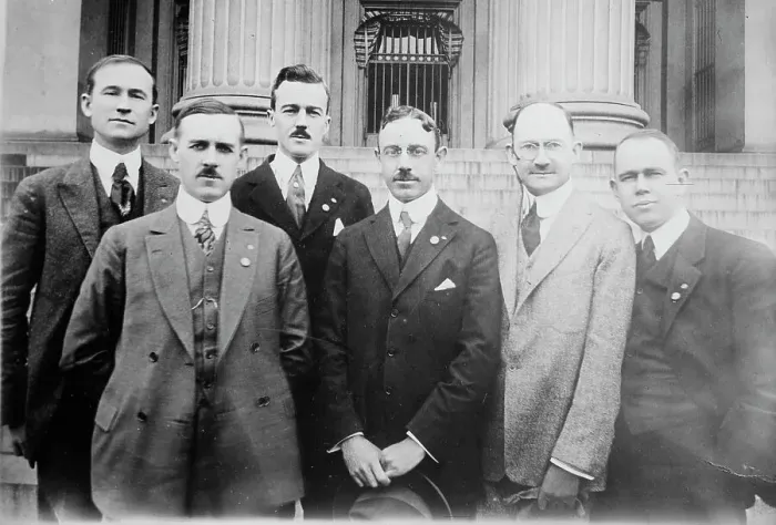 Framed Print : C.F. Horner, F.R. Wilson, Clarkson Potter, L.B. Franklin, R.W. Emerson... between c1915 and c1920. Creator: Bain News Service Framed Print : C.F. Horner, F.R. Wilson, Clarkson Potter, L.B. Franklin, R.W. Emerson... between c1915 and c1920. Creator: Bain News Service