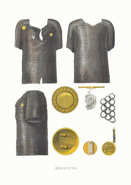 Chain mail. From the Antiquities of the Russian State, 1849-1853