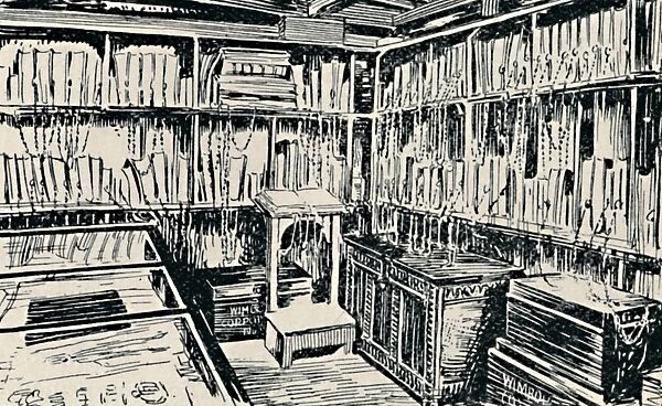 The Chained Library at Wimborne, 1929