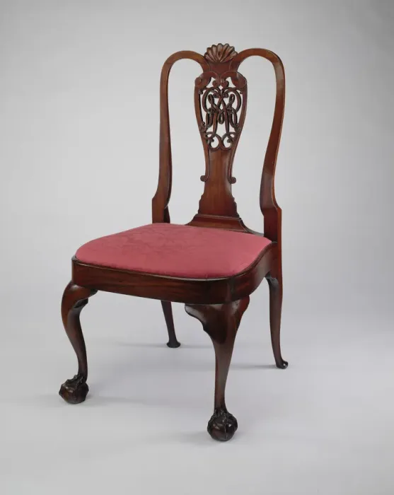 Framed Print : Side Chair, 1742 / 90. Creator: Unknown Framed Print : Side Chair, 1742 / 90. Creator: Unknown