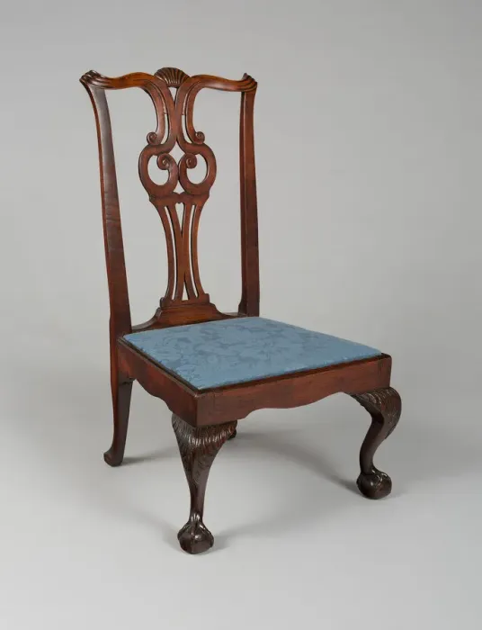 Framed Print : Side Chair, 1755 / 90. Creator: Unknown Framed Print : Side Chair, 1755 / 90. Creator: Unknown