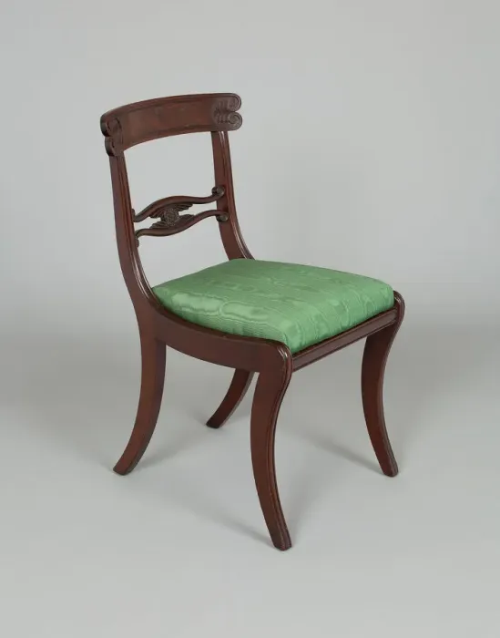 Framed Print : Side Chair, 1825 / 26. Creators: Sherlock Spooner, George Trask Framed Print : Side Chair, 1825 / 26. Creators: Sherlock Spooner, George Trask