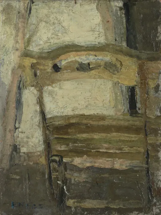 Framed Print : Back of a Chair, 1880. Creator: James Ensor