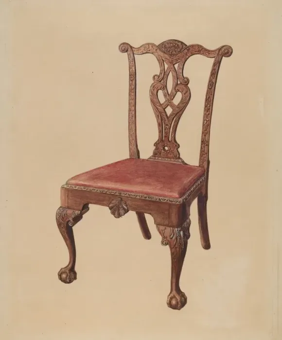 Framed Print : Chair, 1935 / 1942. Creator: Bernard Gussow Framed Print : Chair, 1935 / 1942. Creator: Bernard Gussow