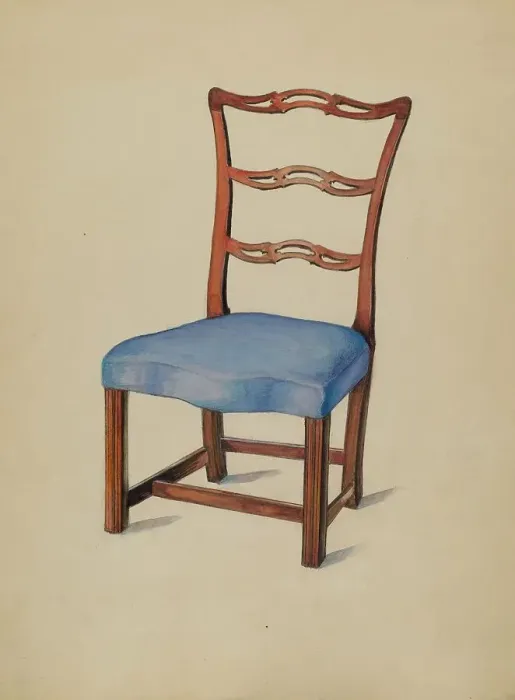 Framed Print : Side Chair, 1935 / 1942. Creator: Carl Weiss Framed Print : Side Chair, 1935 / 1942. Creator: Carl Weiss
