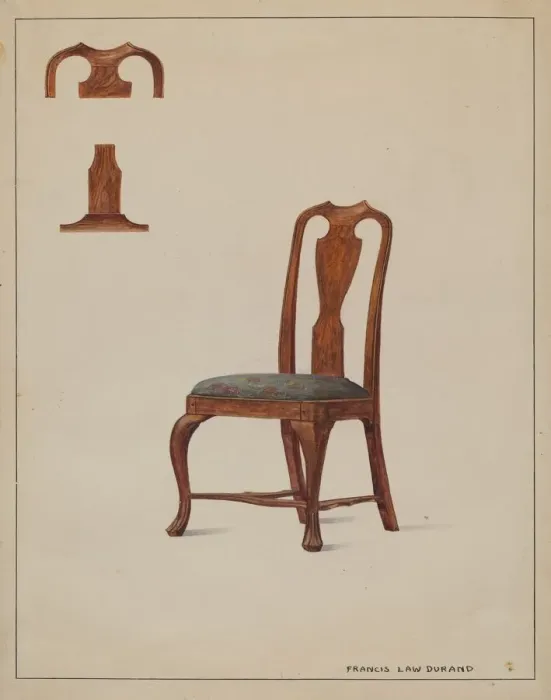 Framed Print : Chair, 1935 / 1942. Creator: Francis Law Durand Framed Print : Chair, 1935 / 1942. Creator: Francis Law Durand