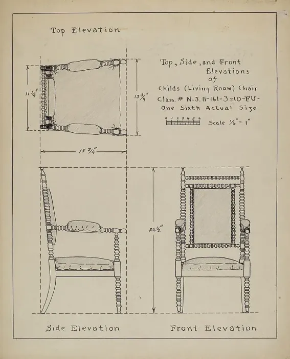 Framed Print : Chair, 1935 / 1942. Creator: Francis Law Durand Framed Print : Chair, 1935 / 1942. Creator: Francis Law Durand