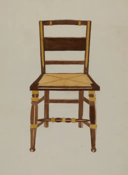 Framed Print : Chair, 1935 / 1942. Creator: Genevieve Sherlock Framed Print : Chair, 1935 / 1942. Creator: Genevieve Sherlock