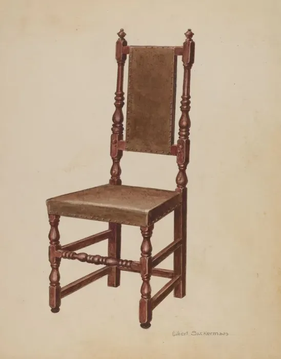 Framed Print : Side Chair, 1935  /  1942. Creator: Gilbert Sackerman