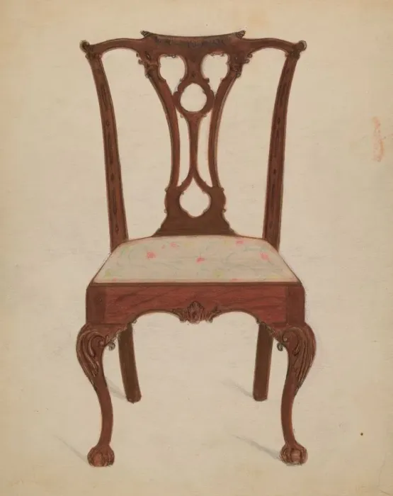 Framed Print : Chair, 1935 / 1942. Creator: John Garay Framed Print : Chair, 1935 / 1942. Creator: John Garay