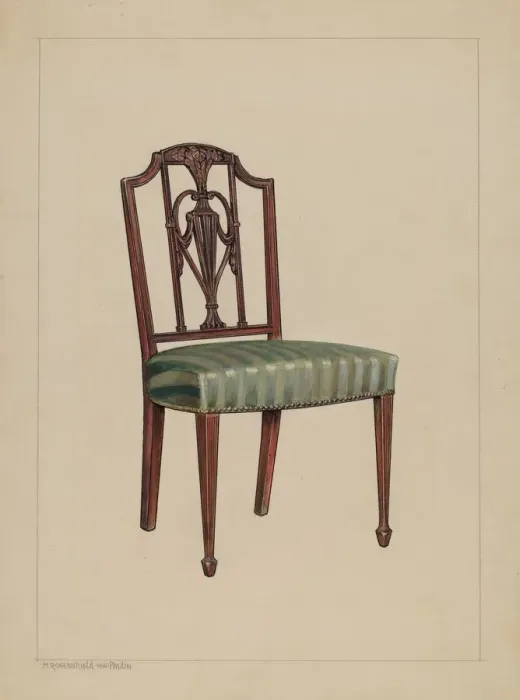 Framed Print : Chair, 1935 / 1942. Creator: M. Rosenshield-von-Paulin Framed Print : Chair, 1935 / 1942. Creator: M. Rosenshield-von-Paulin