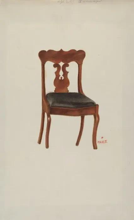 Framed Print : Chair, 1935 / 1942. Creator: Margaret Stottlemeyer Framed Print : Chair, 1935 / 1942. Creator: Margaret Stottlemeyer
