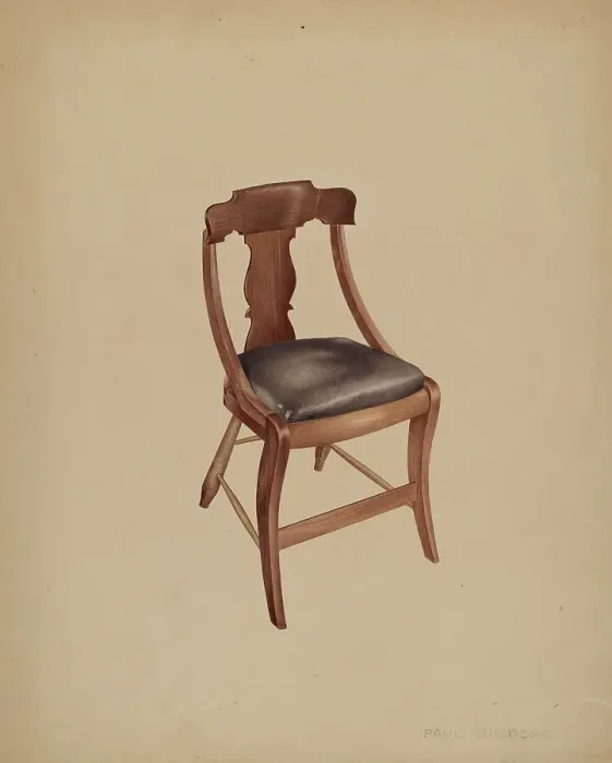 Framed Print : Chair, 1935 / 1942. Creator: William Paul Childers Framed Print : Chair, 1935 / 1942. Creator: William Paul Childers