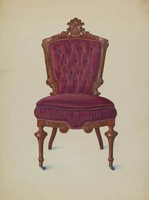 Framed Print : Chair, 1936. Creator: Frank Wenger Framed Print : Chair, 1936. Creator: Frank Wenger