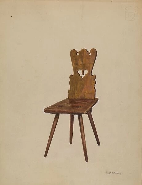 Side Chair, 1936. Creator: Joseph Rothenberg