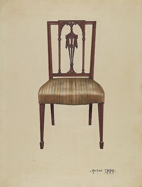 Side Chair, 1936. Creator: Michael Trekur