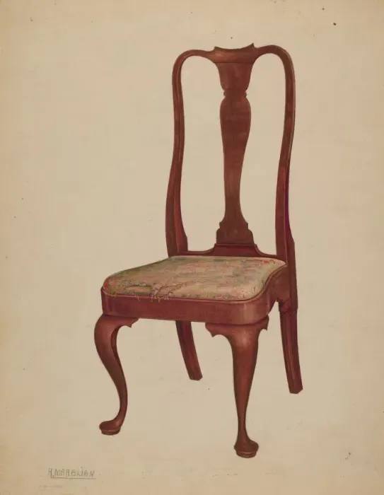 Framed Print : Chair, 1937. Creator: Arsen Maralian Framed Print : Chair, 1937. Creator: Arsen Maralian