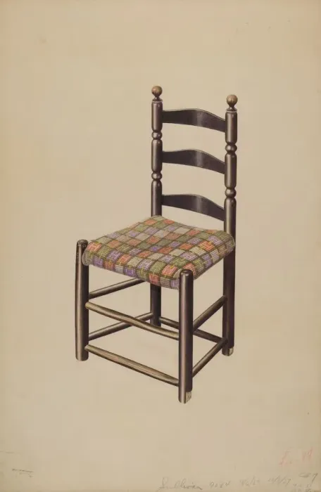 Framed Print : Chair, 1937. Creator: John Sullivan Framed Print : Chair, 1937. Creator: John Sullivan