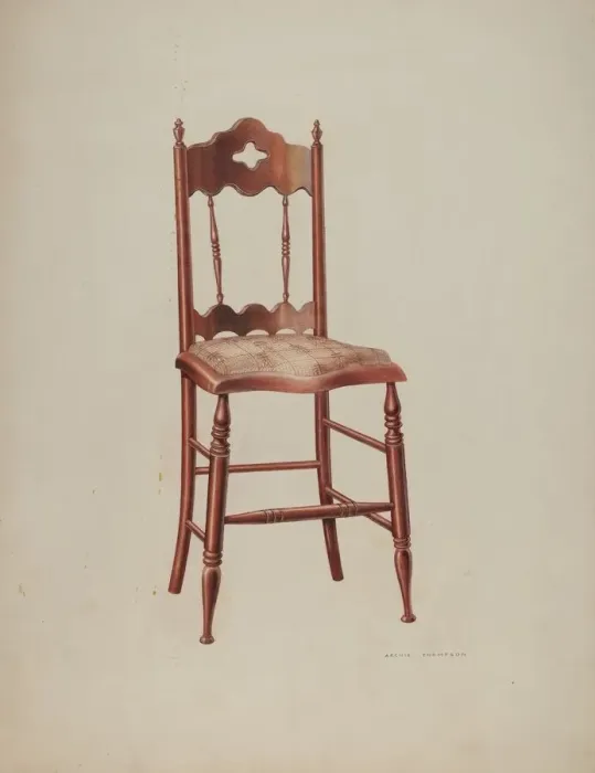 Framed Print : Chair, 1941. Creator: Archie Thompson Framed Print : Chair, 1941. Creator: Archie Thompson