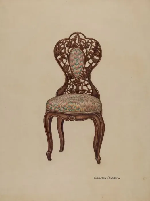 Framed Print : Chair, 1941. Creator: Charles Goodwin Framed Print : Chair, 1941. Creator: Charles Goodwin