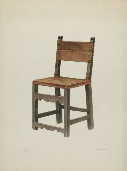 Framed Print : Chair, 1941. Creator: Robert W. R. Taylor