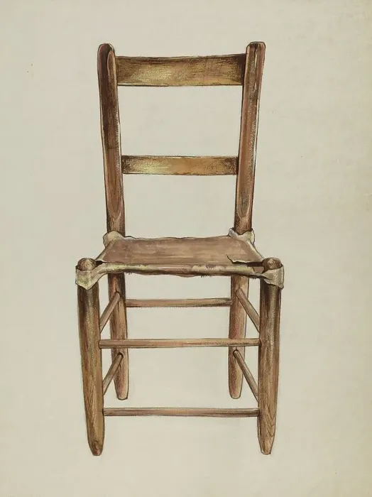 Framed Print : Side Chair, 1950. Creator: Louie H. Ewing Framed Print : Side Chair, 1950. Creator: Louie H. Ewing