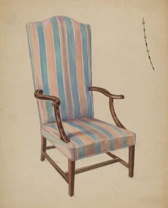 Framed Print : Chair, c. 1936. Creator: Bernard Gussow Framed Print : Chair, c. 1936. Creator: Bernard Gussow