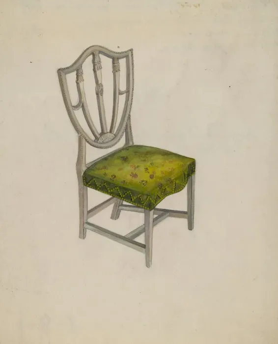 Framed Print : Chair, c. 1936. Creator: Edna C. Rex Framed Print : Chair, c. 1936. Creator: Edna C. Rex