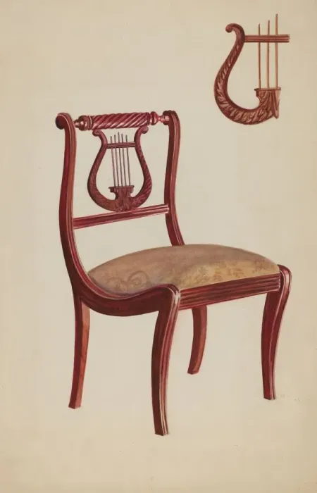 Framed Print : Chair, c. 1936. Creator: Ella Josephine Sterling Framed Print : Chair, c. 1936. Creator: Ella Josephine Sterling