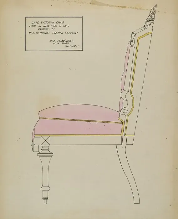 Framed Print : Chair, c. 1936. Creator: Jack Bochner Framed Print : Chair, c. 1936. Creator: Jack Bochner