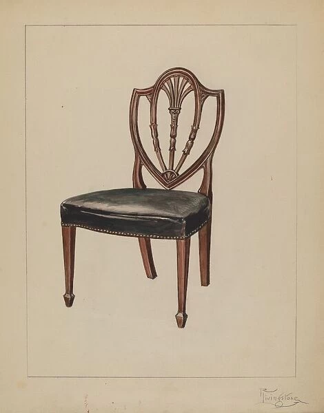 Side Chair, c. 1936. Creator: Rolland Livingstone